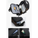 Powerbank Destekli Erkek Ön Göğüs Çantası - Görsel 2