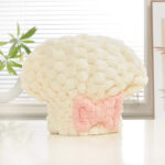 Mikrofiber Örgü Saç Kurutma Bone Havlu - Görsel 2