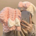 Mikrofiber Örgü Saç Kurutma Bone Havlu - Görsel 5