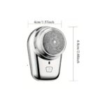 Mini Shaver Sıfır Sakal Taşınabilir Şarjlı Tıraş Makinesi IPX6 Korumalı  (5067) - Görsel 3