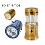 Avcı Feneri Kamp Lambası Şarjlı USB Girişi Solar (5067) - Görsel 2