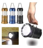 Avcı Feneri Kamp Lambası Şarjlı USB Girişi Solar (5067) - Görsel 3