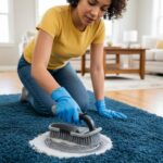 Saplı Halı, Koltuk ve Araç Temizlik Fırçası – Çok Amaçlı İç &amp; Dış Oto, Ev ve Ofis Kullanımı İçin Ergonomik Temizlik Aparatı (5067) - Görsel 2