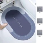 Sihirli Süper Su Emici Kaymaz Tabanlı Oval Paspas 40*60 cm (5067) - Görsel 3